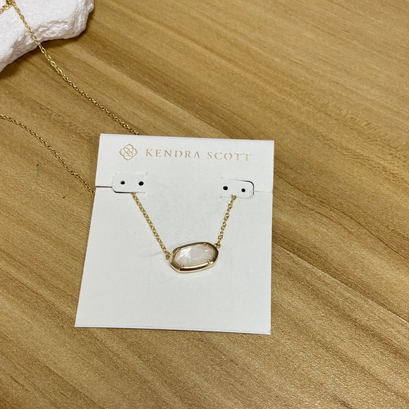 Kendra Scott Gold Necklaces with Pink and White Stones - Picture 2 of 4